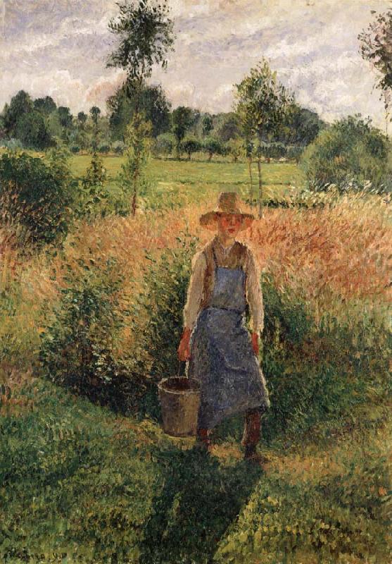 Camille Pissarro The Gardener,Afternoon Sun,Eragny Norge oil painting art